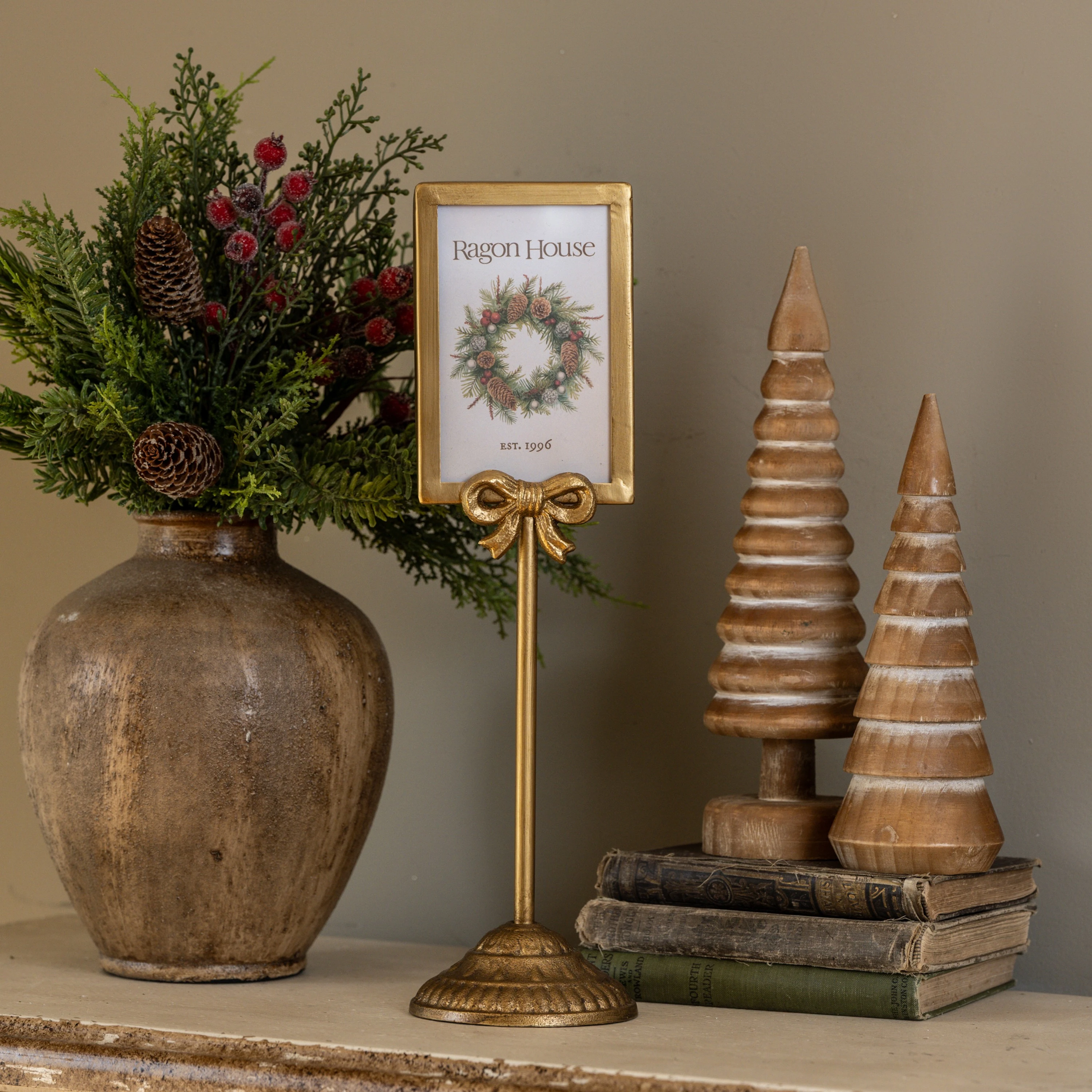 4" X 6" GOLD FRAME TABLETOP STAND