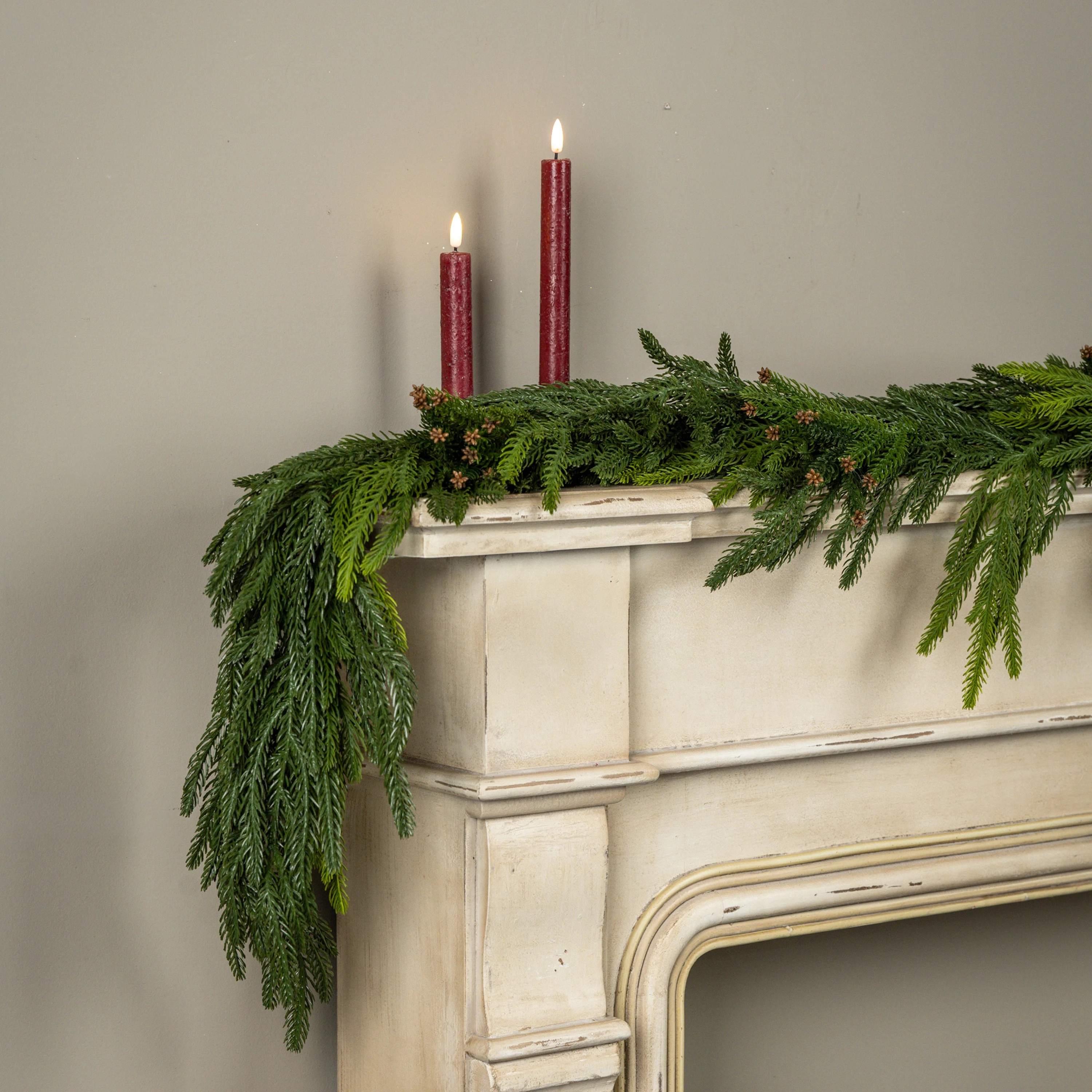 6' MINI PINECONE & PINE GARLAND