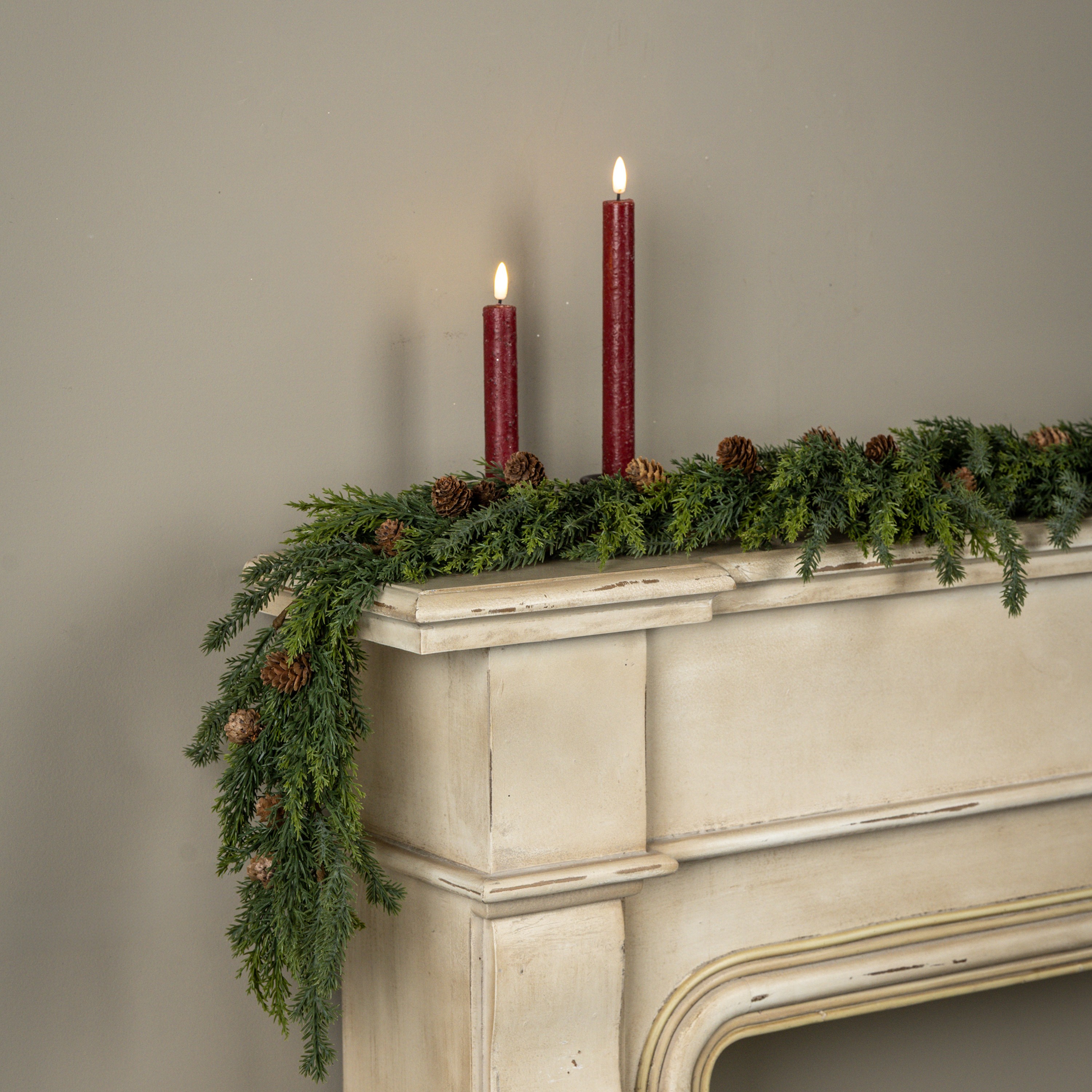 5' JUNIPER & PINECONE GARLAND