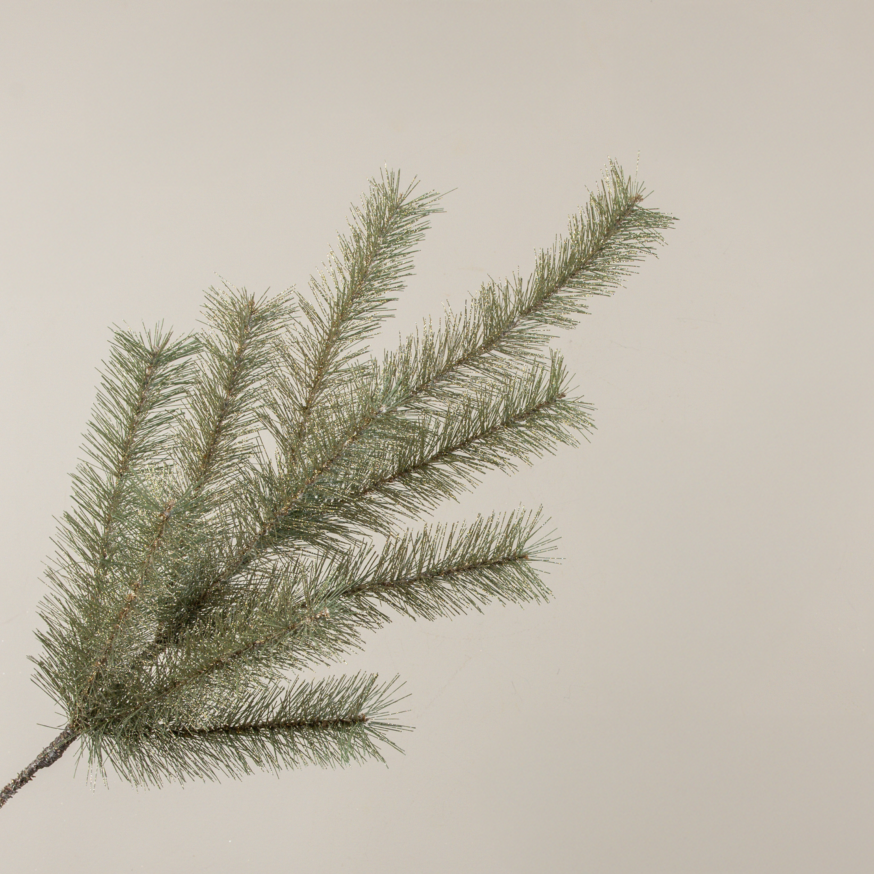 30" GOLD GLITTERED PINE SPRAY