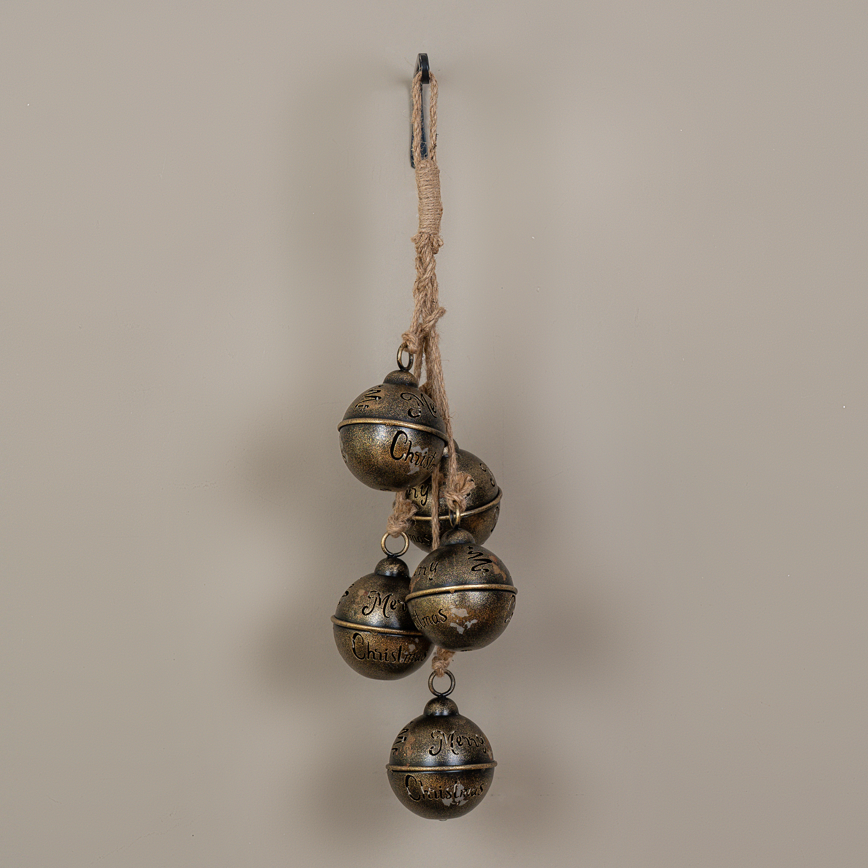 24.25" HANGING GOLD BELL CLUSTER