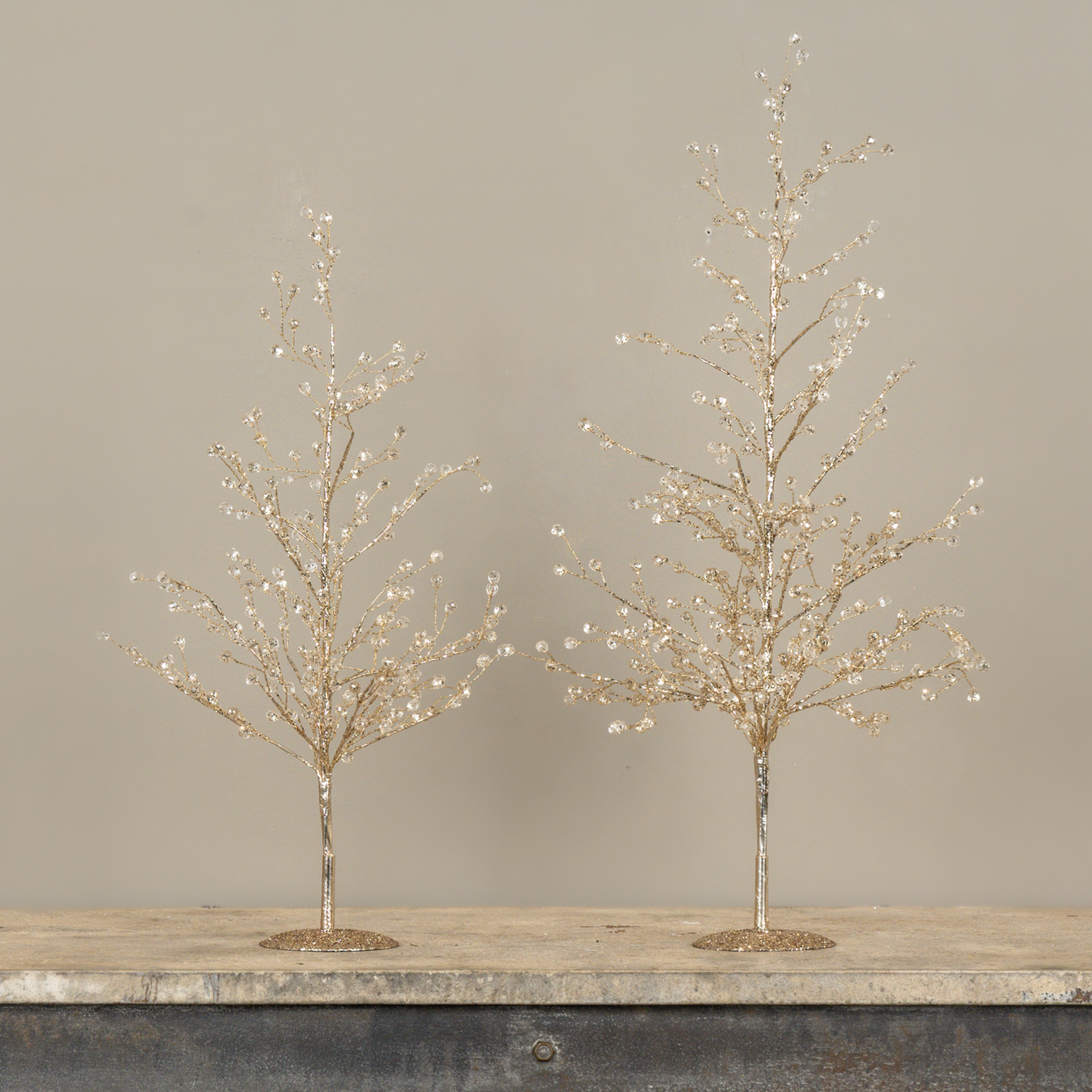 23" GOLD CRYSTAL TREE