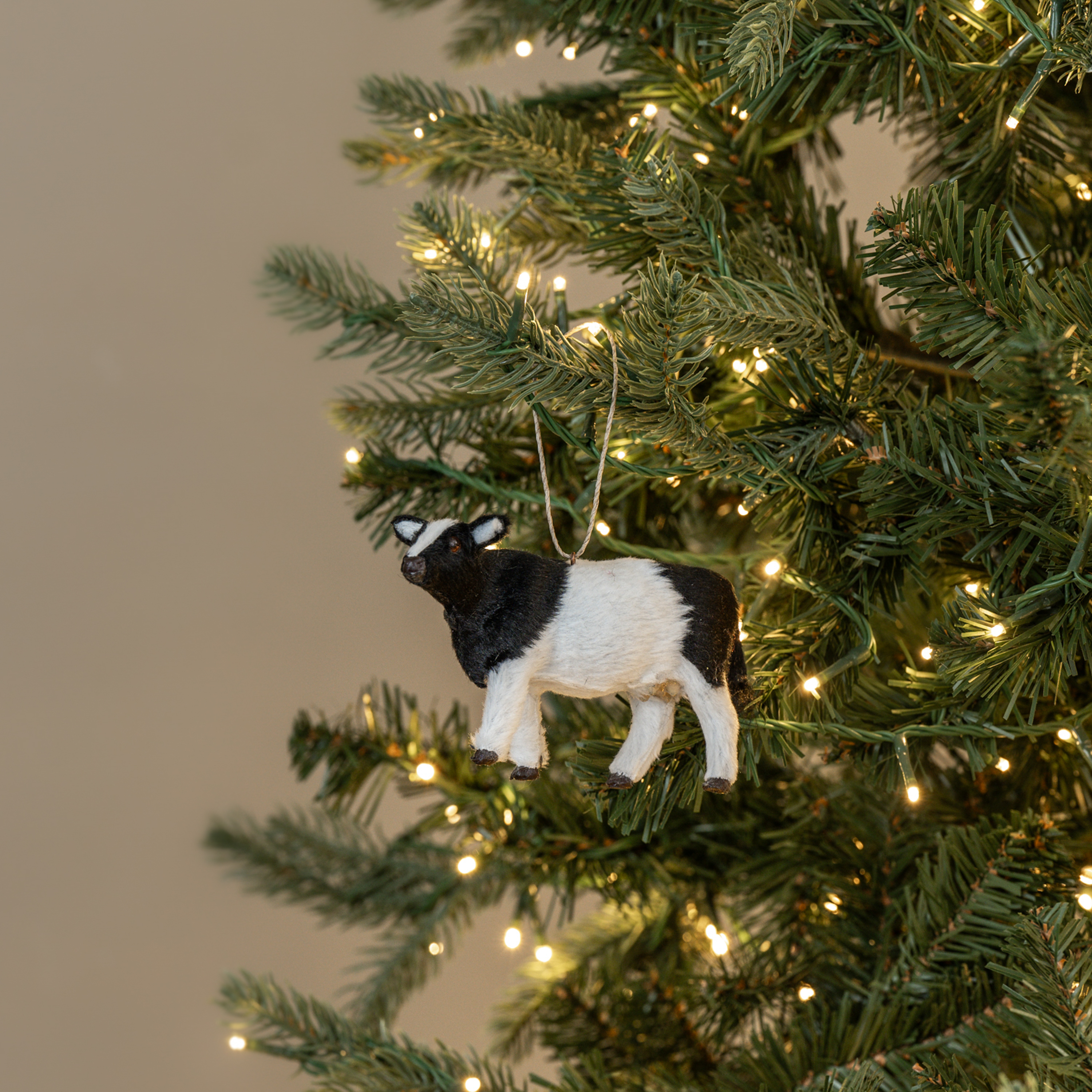 STANDING HOLSTEIN COW ORNAMENT