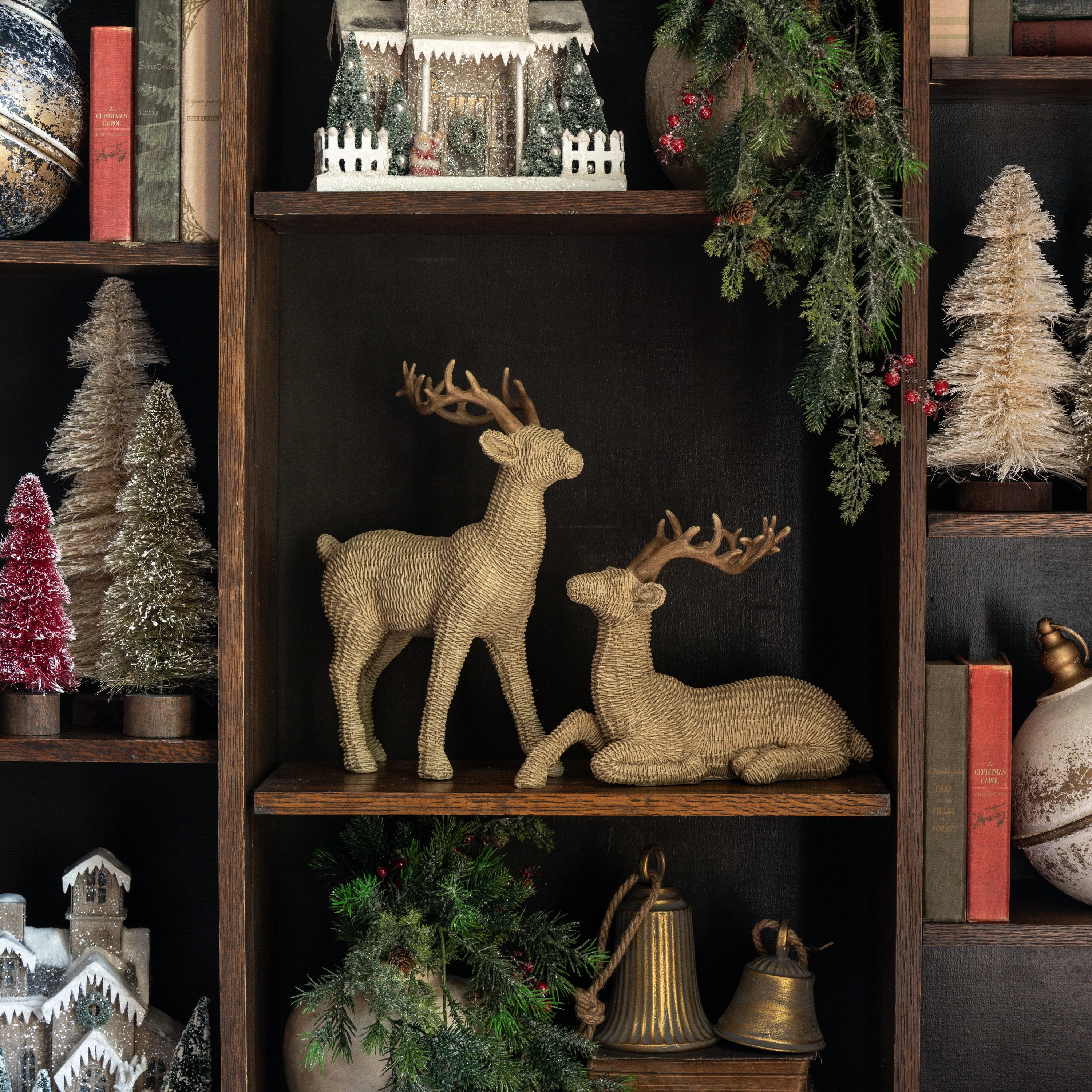 9.25" WOVEN DEER