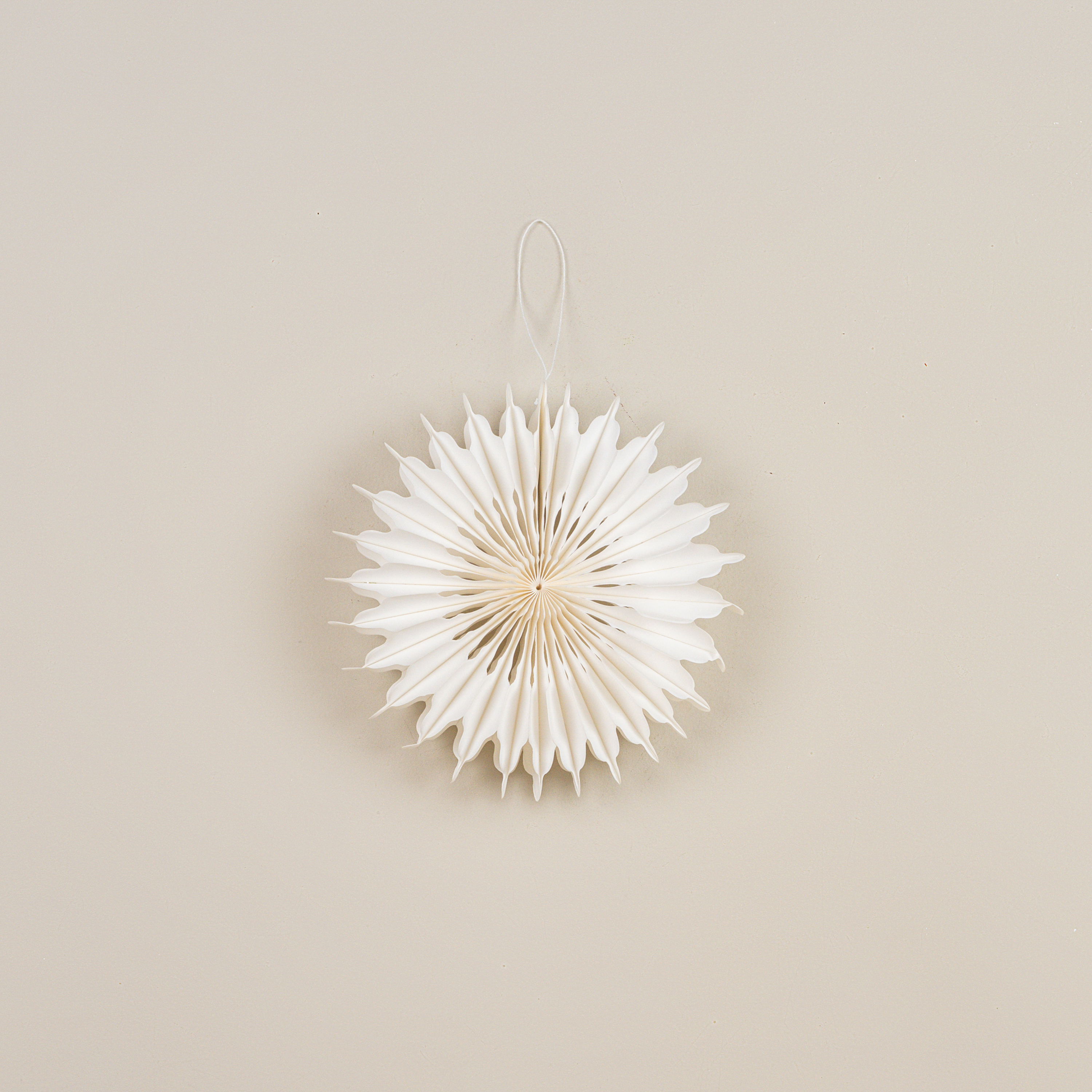 8" WHITE PAPER SNOWFLAKE