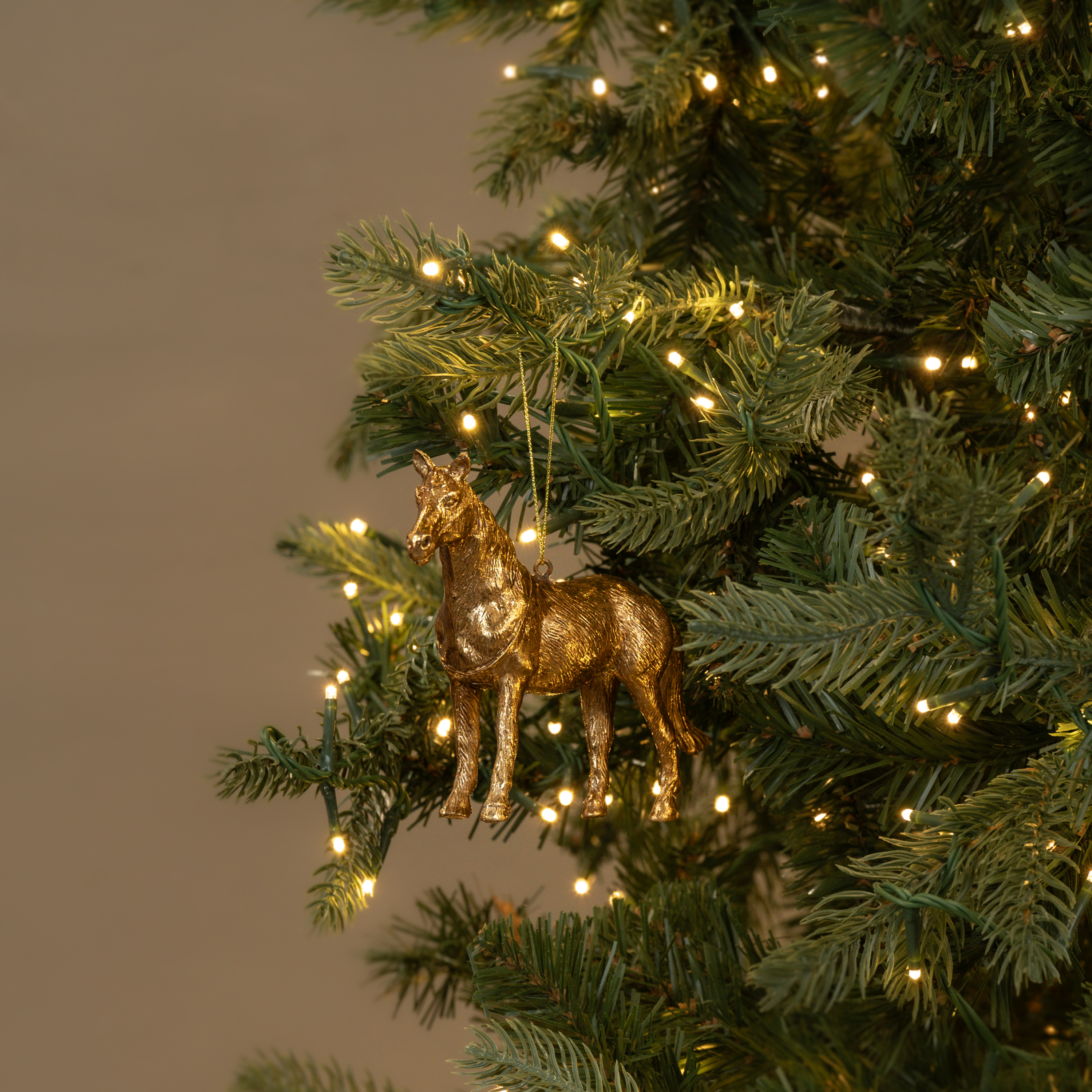 4.5" GOLD HORSE ORNAMENT