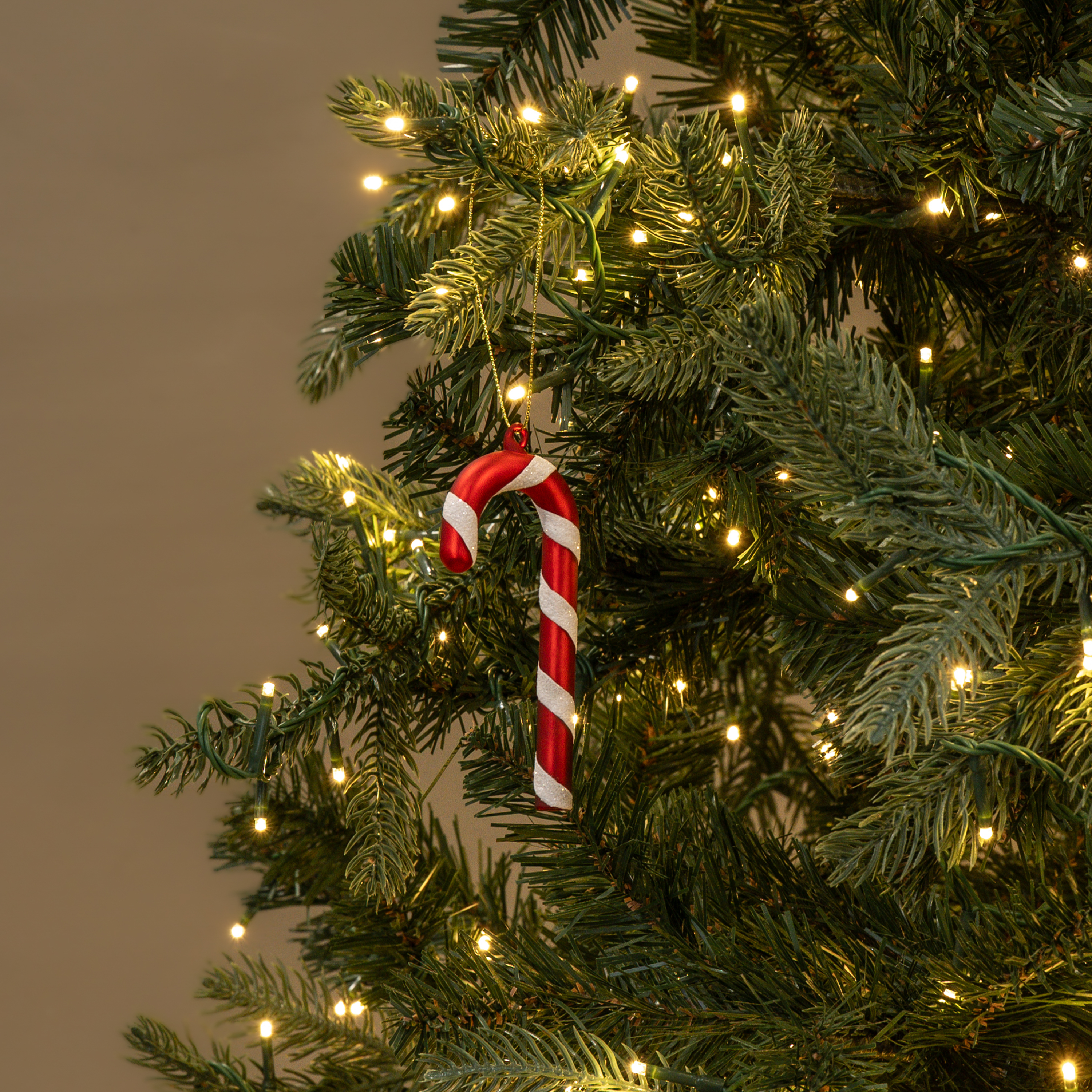 4.25" RED CANDY CANE ORNAMENT