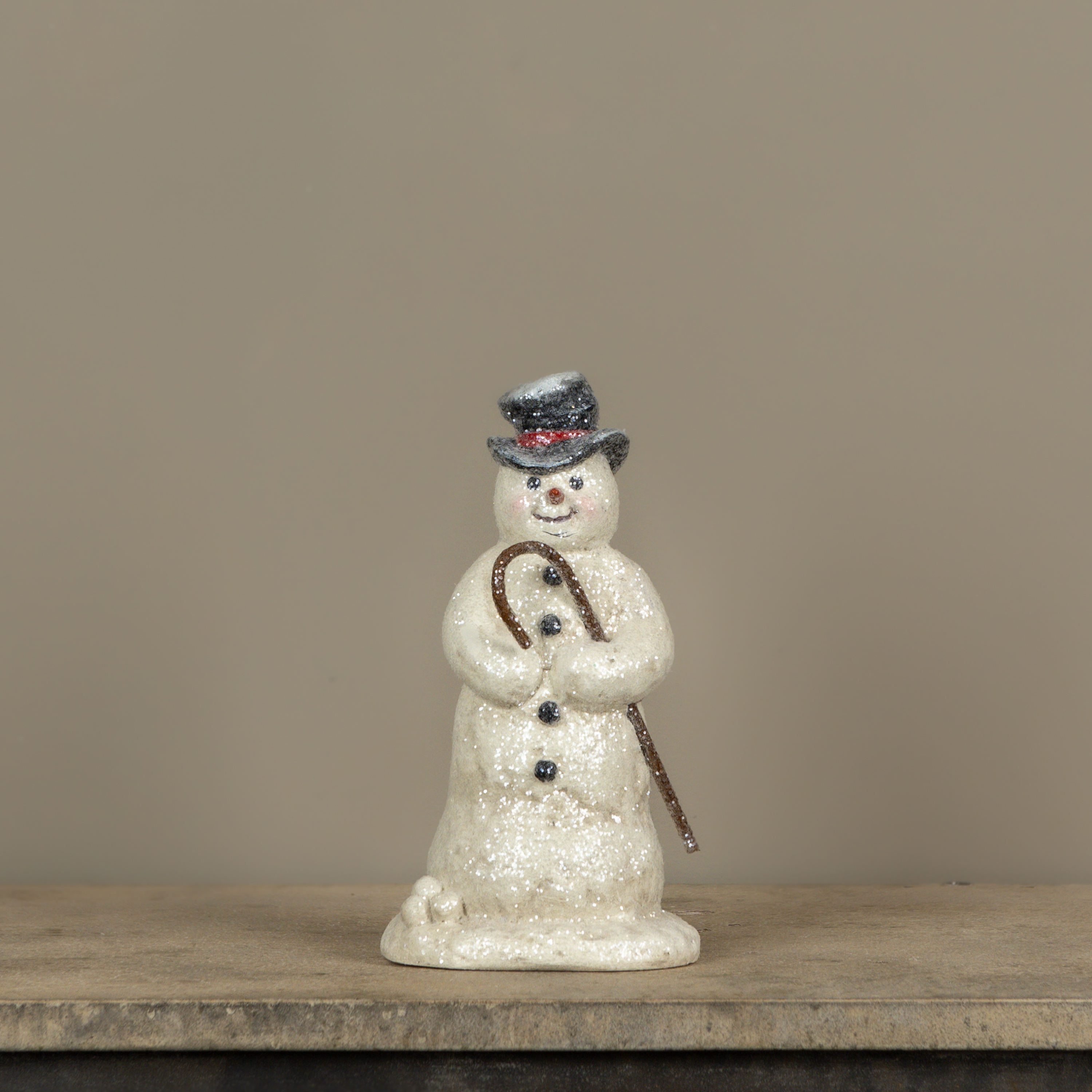 10" SNOWMAN W/ CANE