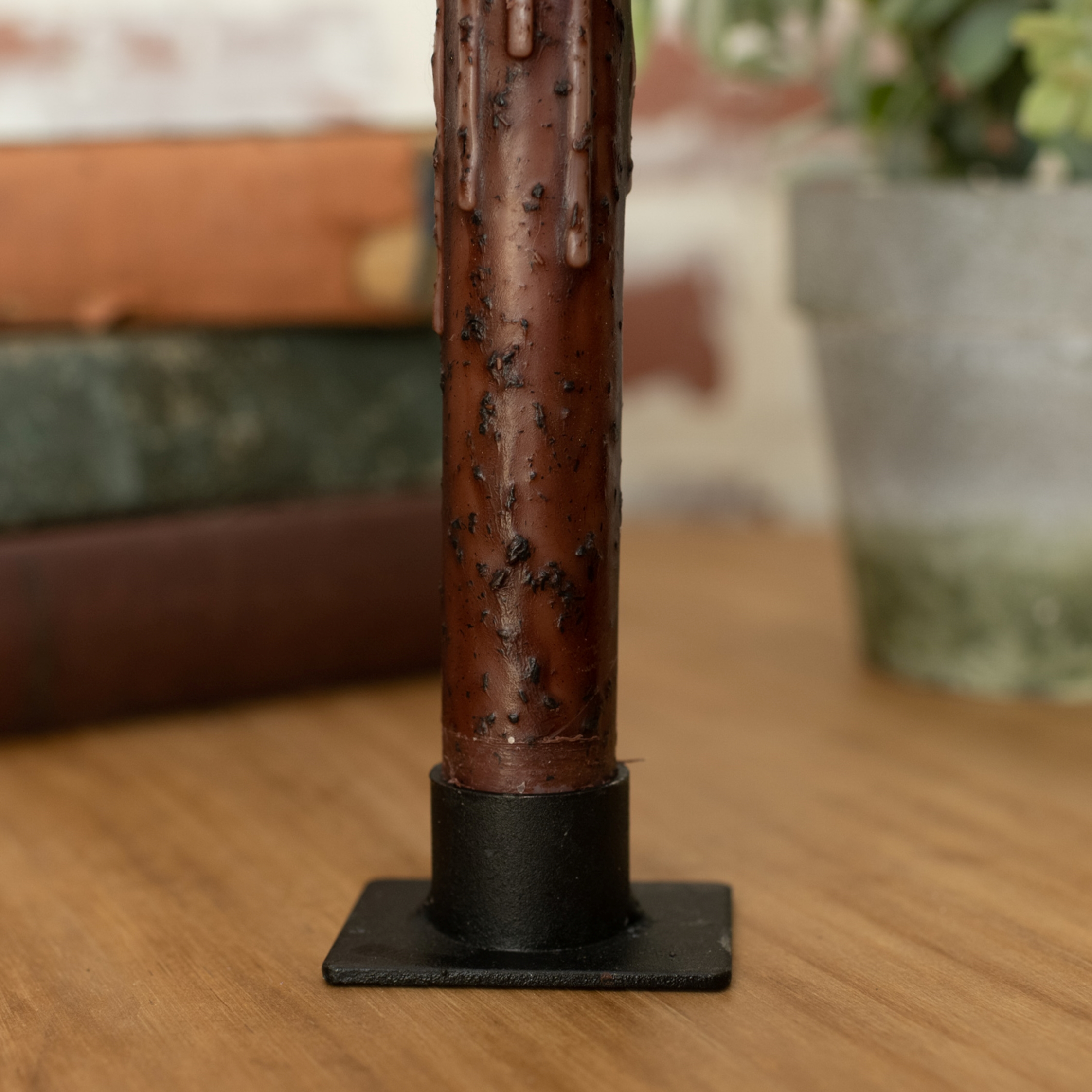 BLACK METAL TAPER HOLDER SMALL