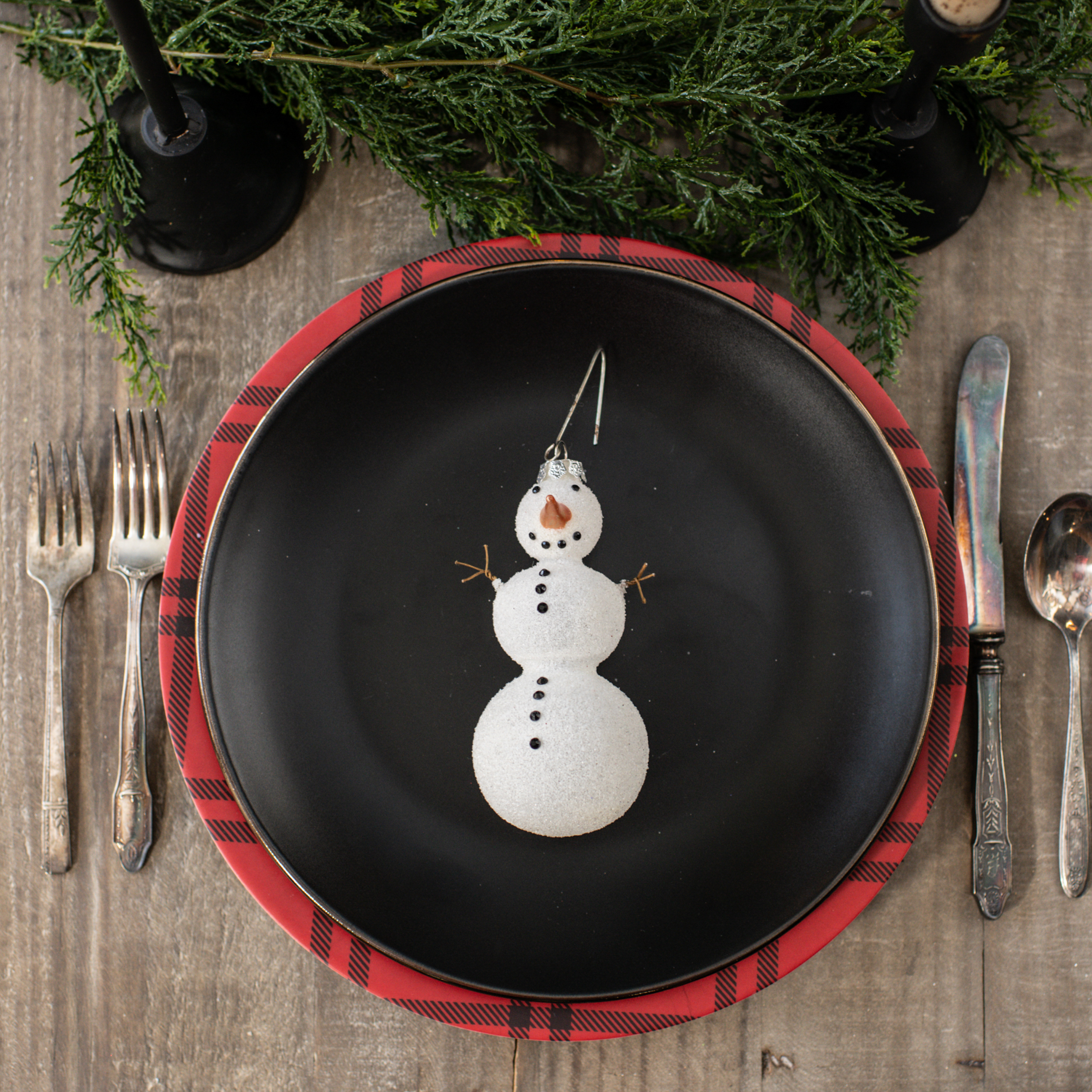 5.5" SIMPLE SNOWMAN ORNAMENT