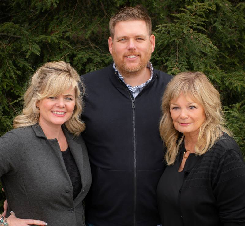 Carrie Ragon Donley, Josh Ragon, and Mary Ragon