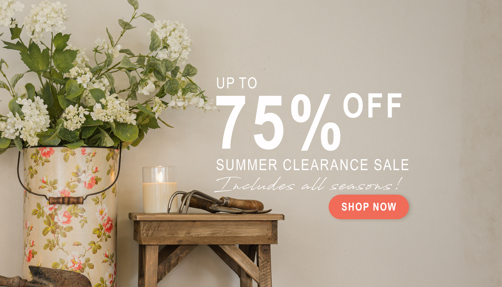 Summer Clearance Sale — up to 75% off