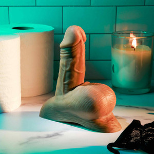 Stand to Pee TPE, Dark by Gender X Evolved Novelties Stand to Pee TPE, Dark by Gender X Evolved Novelties