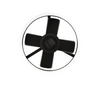 Sky Fan & Turbo Heater 4 blades Matte Black finish