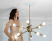 Woman with Smart Corvus Canopy Base and Light Fixture - SKYX Platforms