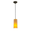 Sydney-One Light Cylinder Pendant (Cord Hung)-4.75 Inches Wide by 14 Inches Tall