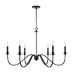 Weston - 6 Light Chandelier In Minimalist Style-23.5 Inches Tall and 38 Inches Wide