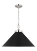 Generation Lighting-Wellfleet-1 Light Medium Wide Pendant in Transitional Style-23.5 Inch Wide by 15.38 Inch Tall