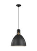 Generation Lighting-Sean Lavin-Pendant 1 Light in Contemporary Style-14.13 Inch Wide by 17 Inch Tall