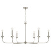 Presley - 6 Light Chandelier In Contemporary Style-22.75 Inches Tall and 49 Inches Wide