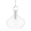 Lina 1 Light Pendant in Transitional Essentials Everyday Modern Style 19.5 Inches Tall and 16.75 Inches Wide