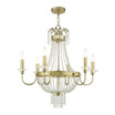 Valentina - 6 Light Chandelier in French Country Style - 28 Inches wide by 28.25 Inches high