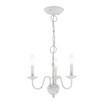 Windsor - 3 Light Mini Chandelier in Traditional Style - 14 Inches wide by 13 Inches high