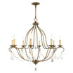 Chesterfield - 8 Light Chandelier in French Country Style - 32 Inches wide by 30 Inches high