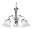 Malaga-5 Light Down Light Chandelier in Transitional style-24 Inches wide by 17 inches high