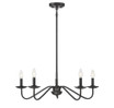 5 Light Chandelier-7 Inches Tall and 28 Inches Wide