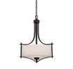 3 Light Pendant-Transitional Style with Nautical and Rustic Inspirations-23 inches tall by 18 inches wide