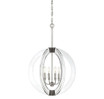 4 Light Pendant-Modern Style with Contemporary and Bohemian Inspirations-30 inches tall by 20 inches wide