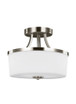 Sea Gull Lighting-Hettinger-100W Two Light Convertible Pendant in Transitional Style-13.25 Inch wide by 11.38 Inch high