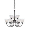 Tia - Nine Light 2-Tier Chandelier