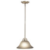 Da Vinci 1-Light Mini Pendant in Transitional and Bell Style 16.38 Inches Tall and 9.75 Inches Wide