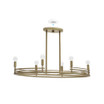 6 Light Chandelier Hand Painted Tallant 6 Light Chandelier Hand Painted Tallant