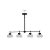 4 Light Chandelier Linear Kinsmon 4 Light Chandelier Linear Kinsmon
