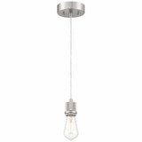 Port Nine Bare Martini - 7W 1 LED Pendant In Industrial Style-7.75 Inches Tall and 2.25 Inches Wide