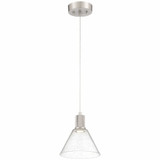 Port Nine - 9W 1 LED Pendant In Transitional Style-8.5 Inches Tall and 8 Inches Wide