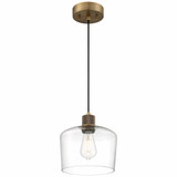 Port Nine - 9W 1 LED Pendant In Transitional Style-9.25 Inches Tall and 9 Inches Wide