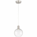 Port Nine - 9W 1 LED Pendant In Transitional Style-9.5 Inches Tall and 7.5 Inches Wide