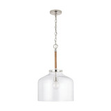 Corde - 1 Light Pendant In Urban and Industrial Style-22.25 Inches Tall and 14 Inches Wide