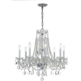 Crystal - Eight Light Chandelier in Classic Style - 26 Inches Wide by 26 Inches High