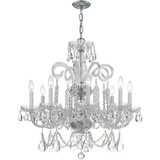 Crystal - Eight Light Chandelier in Classic Style - 27 Inches Wide by 27 Inches High