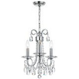 Othello - Three Light Mini Chandelier in Classic Style - 13 Inches Wide by 15.5 Inches High