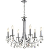 Bridgehampton - 6 Light Chandelier in Classic Style - 26 Inches Wide by 26 Inches High