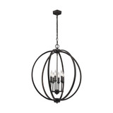 Feiss Lighting-Corinne-Pendant 6 Light in Transitional Style-24.5 Inch Wide by 27.88 Inch High