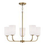 Lawson - 5 Light Chandelier In Minimalistic Style-19.75 Inches Tall and 26 Inches Wide