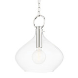 Lina 1 Light Pendant in Transitional Essentials Everyday Modern Style 19.5 Inches Tall and 16.75 Inches Wide