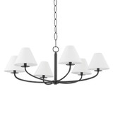 Stacey - 6 Light Chandelier-14.5 Inches Tall and 40.25 Inches Wide